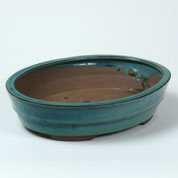 Vaso Cermica Bonsai - Oval -  30,5 x 23,5 x A.7cm